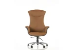 Polka Yönetici Koltuğu Karamel Ön