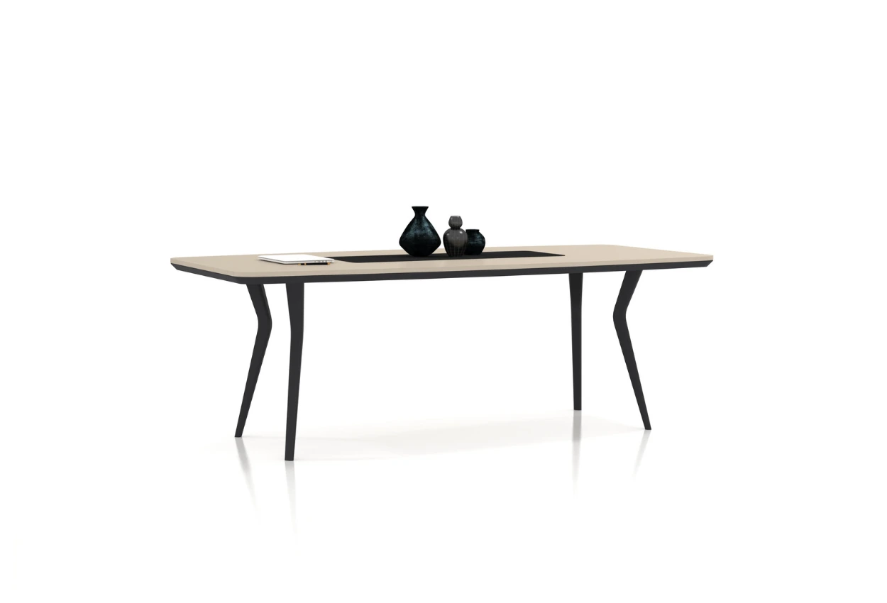 Vallor Toplantı Masası Krem Yan