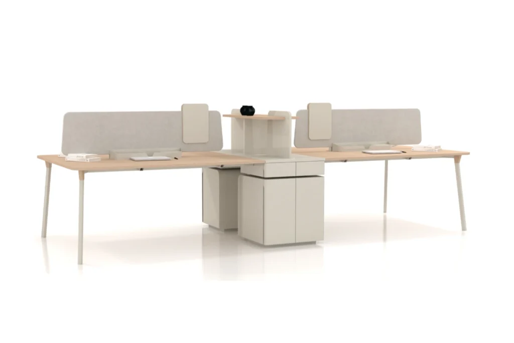 Çoklu Çalışma Masası Krem