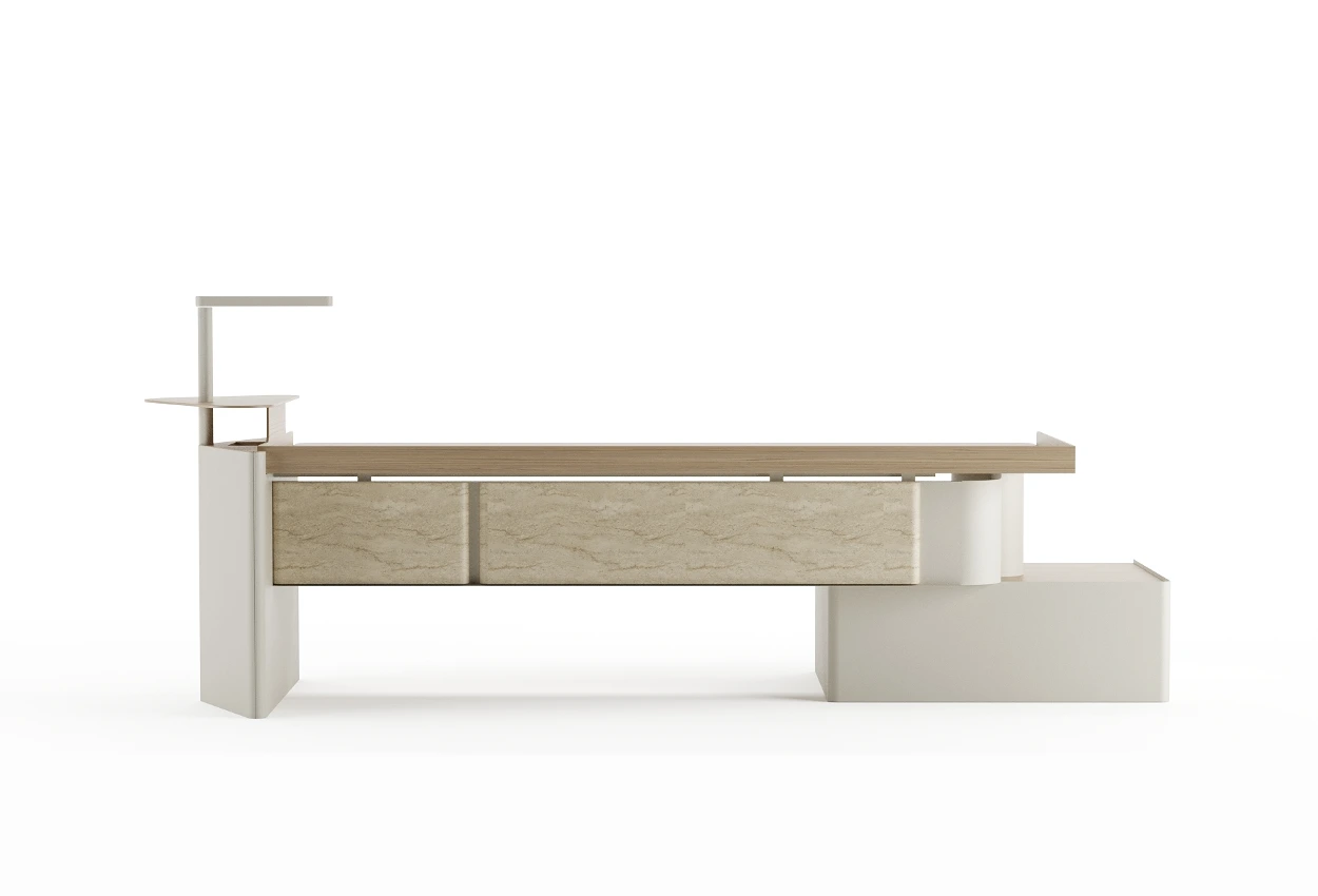 Cortana Yönetici Masası Bej Ön