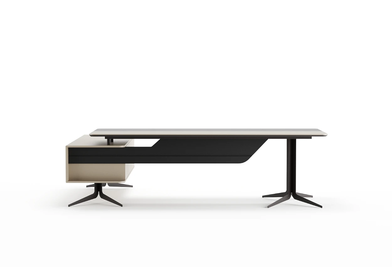 Abell Yönetici Masası Bej Ön