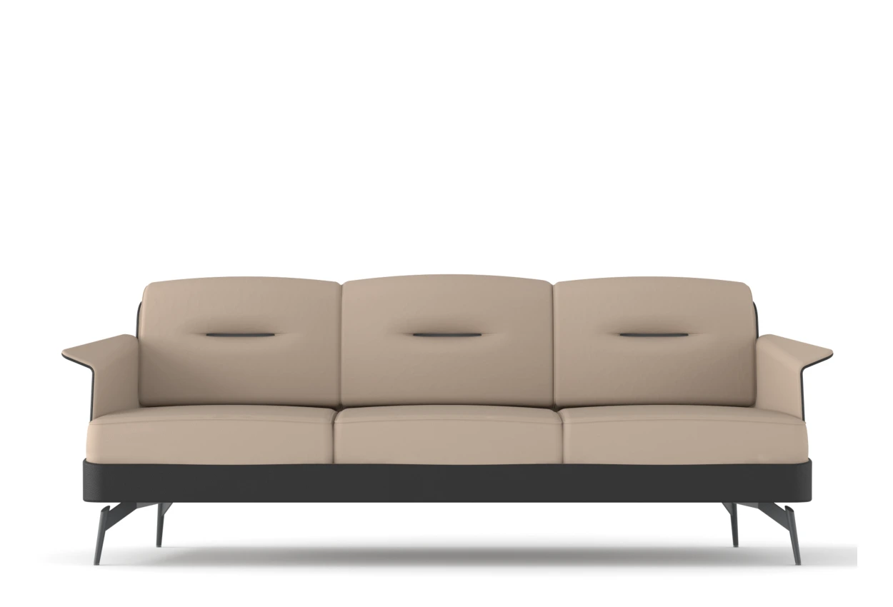 Lumo Üçlü Kanepe Bej Ön