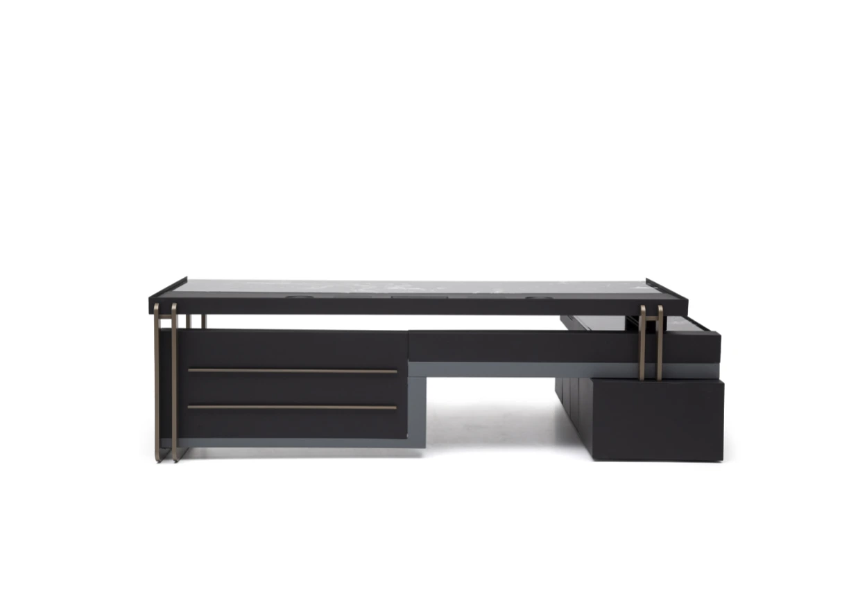 Majestic Yönetici Masası Siyah Ön