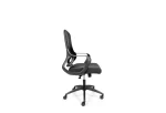 Spax Mesh Çalışma Koltuğu Siyah Yan