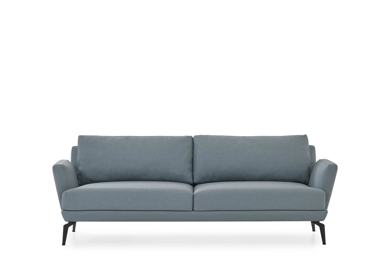 Vetra Üçlü Kanepe Mavi Düz